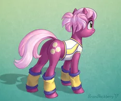 Size: 758x633 | Tagged: safe, artist:brianblackberry, derpibooru import, cheerilee, earth pony, pony, bottomless, cheerileeder, cheerleader, clothes, dock, featureless crotch, female, mare, partial nudity, plot, solo