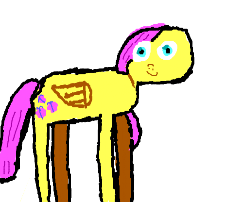 Size: 500x416 | Tagged: artist:marco taymuraz, cute, derpibooru import, drawception, fluttershy, safe, solo, thick outline