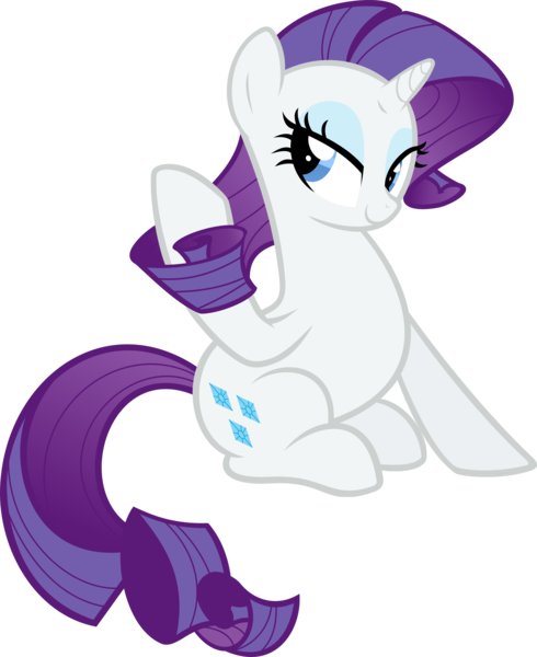 Size: 2831x3469 | Tagged: safe, artist:breadking, derpibooru import, rarity, pony, cute, high res, raribetes, simple background, sitting, solo, transparent background, vector