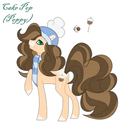 Size: 2693x2883 | Tagged: safe, artist:yukagaming2016, derpibooru import, oc, oc:cake pop, unofficial characters only, earth pony, pony, clothes, female, high res, mare, offspring, parent:cheese sandwich, parent:pinkie pie, parents:cheesepie, scarf, snow cap, solo