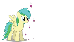 Size: 1920x1080 | Tagged: safe, artist:swivel-zimber, derpibooru import, oc, oc:stormwolf, unofficial characters only, pegasus, pony, .svg available, female, flower, mare, petal, simple background, solo, svg, transparent background, vector