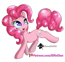 Size: 2100x2000 | Tagged: safe, artist:katakiuchi4u, derpibooru import, pinkie pie, earth pony, pony, cute, diapinkes, female, mare, patreon, patreon logo, simple background, smiling, solo, transparent background