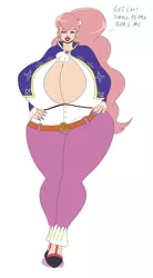 Size: 830x1500 | Tagged: artist:annon, bedroom eyes, big breasts, big lips, bimbo, breasts, busty prim hemline, cleavage, clothes, curvy, derpibooru import, female, hourglass figure, huge breasts, human, humanized, impossibly large breasts, impossibly wide hips, looking at you, prim hemline, simple background, small head, solo, solo female, suggestive, tiny head, wide hips