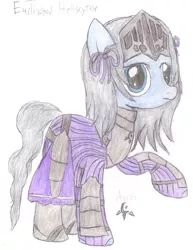 Size: 2550x3300 | Tagged: safe, artist:aridne, derpibooru import, ponified, pony, solo, traditional art