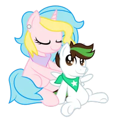 Size: 1600x1740 | Tagged: safe, artist:kibbie, derpibooru import, oc, oc:kibbie, unofficial characters only, pegasus, pony, unicorn, colt, cute, male, neckerchief, simple background, transparent background