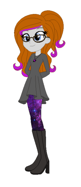 Size: 289x667 | Tagged: safe, artist:allegro15, artist:cookiechans2, derpibooru import, oc, oc:willow, unofficial characters only, equestria girls, base used, boots, clothes, glasses, high heel boots, high heels, shoes, simple background, solo, transparent background