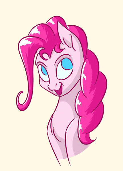 Size: 2094x2910 | Tagged: safe, artist:akweer, derpibooru import, pinkie pie, simple background, smiling, solo, white background