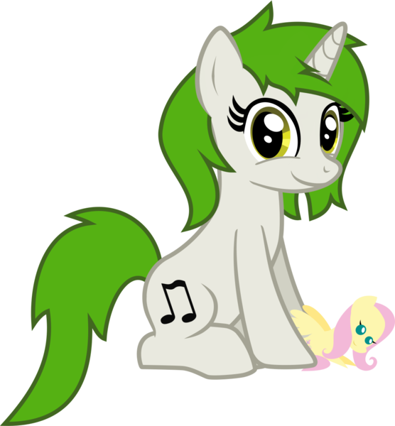 Size: 1228x1325 | Tagged: safe, artist:lightningbolt, derpibooru import, fluttershy, oc, oc:bumpy beatz, unofficial characters only, pony, unicorn, 2018 community collab, derpibooru community collaboration, .svg available, cute, female, happy, looking at you, mare, ocbetes, plushie, pointy ponies, simple background, sitting, smiling, solo, svg, transparent background, vector