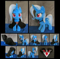 Size: 3527x3439 | Tagged: safe, artist:fireflytwinkletoes, derpibooru import, trixie, pony, alicorn amulet, cloak, clothes, high res, irl, photo, plushie, solo
