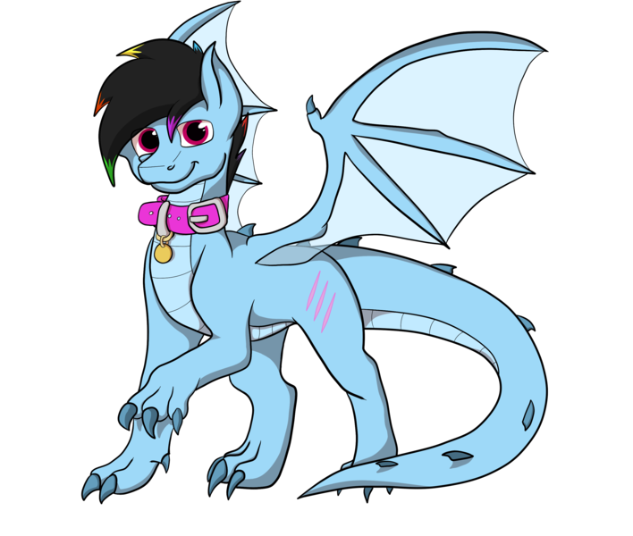 Size: 2887x2448 | Tagged: 2018 community collab, artist:rdashflare, claws, collar, derpibooru community collaboration, derpibooru import, dracony, hybrid, kirin, oc, oc:rdash, safe, simple background, solo, transparent background, unofficial characters only