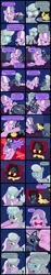 Size: 2000x10739 | Tagged: safe, artist:magerblutooth, derpibooru import, diamond tiara, silver spoon, oc, oc:dazzle, oc:il, oc:peal, oc:power cord, cat, imp, pony, comic:diamond and dazzle, comic, court, courtroom, crying, monitor, trial