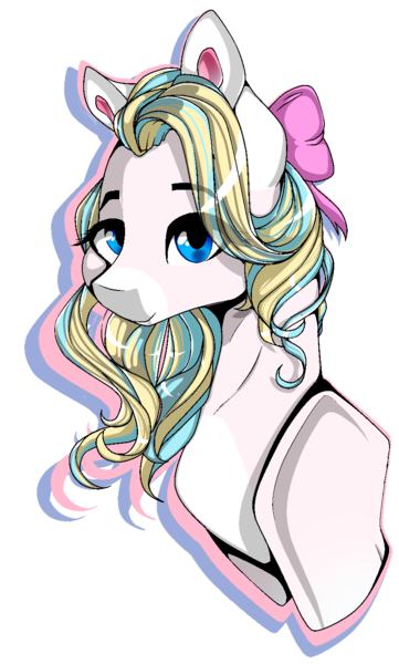 Size: 849x1413 | Tagged: safe, artist:xxmissteaxx, derpibooru import, oc, oc:sweet song, unofficial characters only, earth pony, pony, bow, bust, female, hair bow, mare, portrait, simple background, solo, transparent background