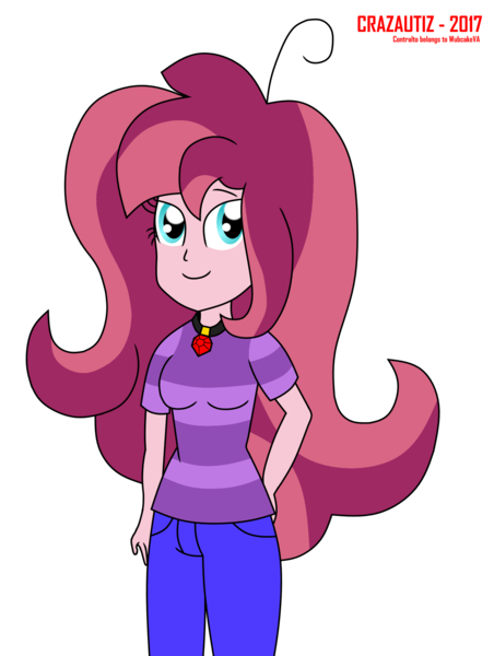 Size: 1506x2000 | Tagged: safe, artist:crazautiz, derpibooru import, oc, oc:contralto, unofficial characters only, equestria girls, clothes, disguised siren, equestria girls-ified, female, pants, simple background, smiling, solo, transparent background