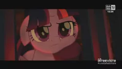 Size: 1280x720 | Tagged: alicorn, cage, derpibooru import, my little pony: the movie, radio italia tv, safe, screencap, screencapped background, squishy cheeks, tempest shadow, twilight sparkle, twilight sparkle (alicorn), villains touching twilight