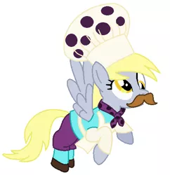 Size: 463x478 | Tagged: artist:freshlybaked2014, clothes, cosplay, costume, derpibooru import, derpy hooves, muffin man, safe
