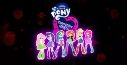 Size: 970x500 | Tagged: safe, derpibooru import, dhx media, applejack, fluttershy, pinkie pie, rainbow dash, rarity, sunset shimmer, equestria girls