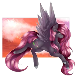 Size: 2149x2149 | Tagged: safe, artist:mauuwde, derpibooru import, oc, oc:flower heart, unofficial characters only, pegasus, pony, chest fluff, colored wings, female, flying, high res, mare, multicolored wings, simple background, solo, transparent background, unshorn fetlocks