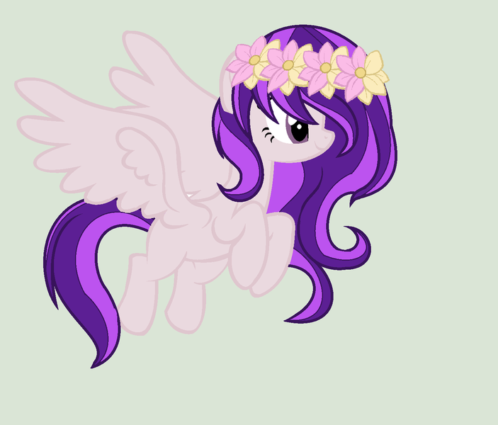 Size: 1280x1092 | Tagged: safe, artist:rose-moonlightowo, derpibooru import, oc, unofficial characters only, pegasus, pony, female, floral head wreath, flower, mare, simple background, solo