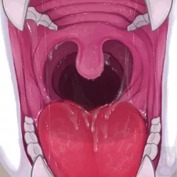 Size: 800x800 | Tagged: suggestive, artist:vorekingdom, derpibooru import, oc, oc:vorepone, unofficial characters only, drool, drool string, fangs, female, fetish, human teeth, imminent vore, implied vore, mare, maw, mawshot, open mouth, teeth, throat, tongue out, uvula