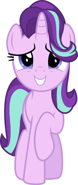 Size: 3000x7051 | Tagged: safe, artist:cloudyglow, derpibooru import, starlight glimmer, pony, unicorn, uncommon bond, .ai available, cute, female, glimmerbetes, mare, nervous, simple background, smiling, solo, transparent background, vector
