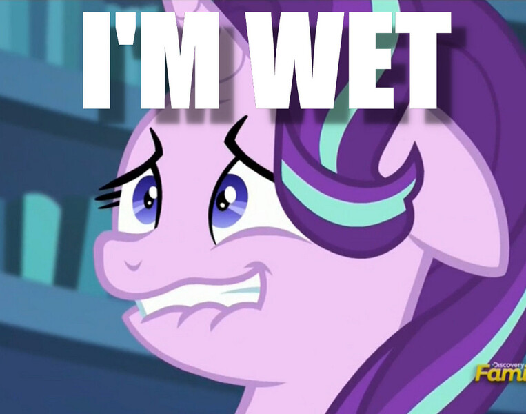 Size: 1024x805 | Tagged: derpibooru import, faic, image macro, implied vaginal secretions, lip bite, meme, starlight glimmer, suggestive