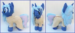 Size: 1674x743 | Tagged: safe, artist:lilmoon, derpibooru import, oc, oc:halo, unofficial characters only, pony, unicorn, clothes, dress, female, irl, mare, photo, plushie, solo