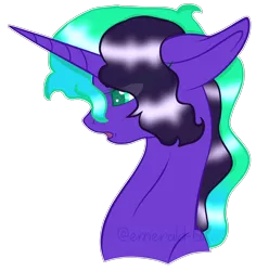 Size: 2720x2880 | Tagged: safe, artist:emerald-bliss, derpibooru import, oc, oc:minty lace, unofficial characters only, pony, unicorn, bust, female, high res, mare, portrait, simple background, solo, transparent background