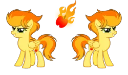 Size: 1486x872 | Tagged: safe, artist:spectrumnightyt, derpibooru import, oc, oc:fireside, unofficial characters only, pegasus, pony, female, mare, offspring, parent:braeburn, parent:spitfire, parents:spitburn, simple background, solo, transparent background