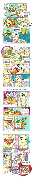 Size: 387x2064 | Tagged: questionable, semi-grimdark, artist:art-2u, derpibooru import, fluttershy, anthro, bowser, breasts, busty fluttershy, comic, commission, crossover, deviantart watermark, digestion, drool, drool string, esophagus, female, femdom, fetish, fluttercruel, flutterdom, flutterpred, giantess, gullet, gulp, implied digestion, implied orgasm, inside mouth, internal, intestines, licking, licking lips, macro, mario, mawshot, obtrusive watermark, offscreen character, open mouth, oral invitation, pov, saliva puddle, salivating, sexy, soft vore, stomach, stomach acid, stomach walls, super mario bros., swallowing, tongue matress, tongue out, unwilling, uvula, vore, watermark