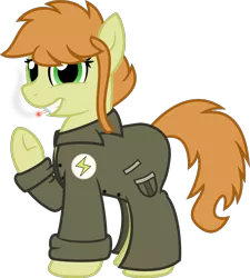 Size: 1082x1200 | Tagged: safe, artist:binkyt11, derpibooru import, oc, oc:noir avery gumshoe, unofficial characters only, earth pony, pony, 2018 community collab, derpibooru community collaboration, .svg available, cigarette, clothes, colored, female, inkscape, lidded eyes, looking at you, mare, simple background, smiling, smoking, solo, svg, transparent background, trenchcoat, vector