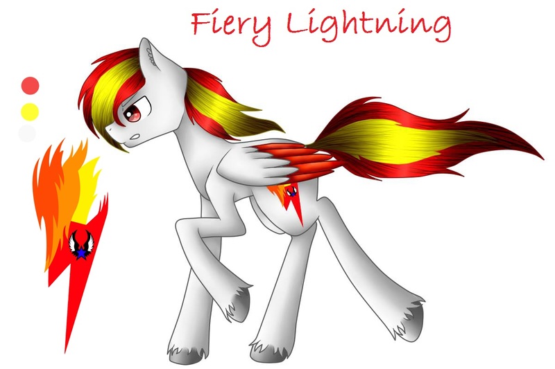 Size: 1200x800 | Tagged: derpibooru import, digital art, fanon, oc, oc card, oc:fiery lightning, safe, unofficial characters only