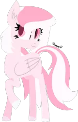 Size: 1600x2489 | Tagged: safe, artist:kiwipone, derpibooru import, oc, oc:dove, unofficial characters only, pegasus, pony, art trade, cute, female, lineless, mare, ocbetes, simple background, solo, vector