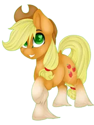 Size: 751x1000 | Tagged: safe, artist:jacobdawz, derpibooru import, applejack, earth pony, pony, female, heart eyes, mare, raised hoof, simple background, solo, transparent background, unshorn fetlocks, wingding eyes