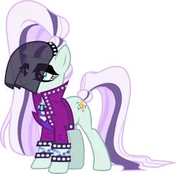 Size: 3061x3000 | Tagged: safe, artist:cloudyglow, derpibooru import, coloratura, earth pony, pony, the mane attraction, clothes, countess coloratura, female, mare, simple background, smiling, solo, transparent background, vector, veil