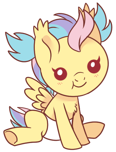 Size: 403x527 | Tagged: safe, artist:hawthornss, derpibooru import, oc, oc:otter pop, unofficial characters only, pegasus, pony, cute, ear fluff, foal, half bat pony, magical lesbian spawn, offspring