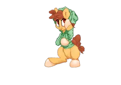 Size: 910x640 | Tagged: safe, derpibooru import, oc, oc:gingerpop, unofficial characters only, earth pony, pony, 2018 community collab, derpibooru community collaboration, simple background, solo, transparent background