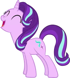 Size: 4045x4500 | Tagged: safe, artist:slb94, derpibooru import, starlight glimmer, unicorn, absurd resolution, cute, female, glimmerbetes, mare, open mouth, simple background, solo, transparent background, vector, yay