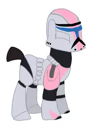 Size: 768x1024 | Tagged: safe, derpibooru import, oc, oc:lieutenant pink, unofficial characters only, pony, clone trooper, clone wars, fan made, female, republic commando, star wars