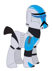 Size: 768x1024 | Tagged: safe, derpibooru import, oc, oc:colonel blu, unofficial characters only, pony, clone trooper, clone wars, fan made, republic commando, star wars