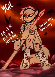 Size: 2142x3000 | Tagged: artist:fkk, auction, commission, derpibooru import, oc, safe, solo, unofficial characters only, war, your character here