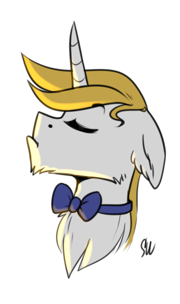 Size: 1358x2295 | Tagged: safe, artist:sugarstar, derpibooru import, prince blueblood, pony, unicorn, arrogant, bowtie, bust, chin fluff, eyes closed, head, male, my little pony, simple background, solo, stallion, transparent background