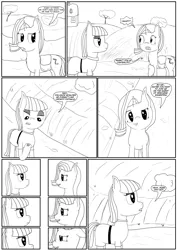 Size: 1280x1811 | Tagged: artist:hurakano, comic, derpibooru import, grammar error, maud pie, monochrome, my little pony: the movie, safe, starlight glimmer