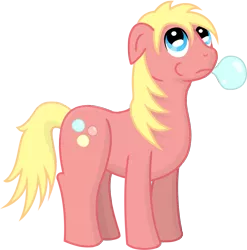 Size: 996x1007 | Tagged: safe, artist:malte279, derpibooru import, oc, oc:bubble gums, unofficial characters only, earth pony, pony, bubblegum, food, free to use, gum, simple background, transparent background, vector