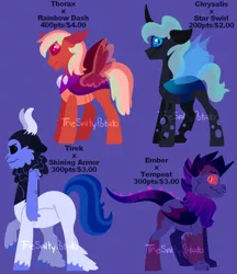 Size: 870x1007 | Tagged: artist:thesaltypotato, centaur, changepony, derpibooru import, dracony, hybrid, interspecies offspring, magical gay spawn, magical lesbian spawn, my little pony: the movie, oc, offspring, parent:lord tirek, parent:princess ember, parent:queen chrysalis, parent:rainbow dash, parents:chrysaswirl, parent:shining armor, parent:star swirl the bearded, parents:tember, parents:thoraxdash, parents:tirekarmor, parent:tempest shadow, parent:thorax, safe, unofficial characters only