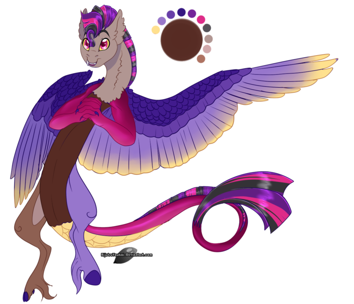 Size: 1200x1033 | Tagged: artist:bijutsuyoukai, derpibooru import, draconequus, draconequus oc, hands together, hybrid, interspecies offspring, oc, oc:abstract thought, offspring, parent:discord, parents:discolight, parent:twilight sparkle, safe, simple background, solo, transparent background, unofficial characters only