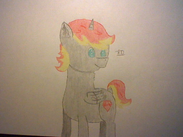 Size: 640x480 | Tagged: alicorn, artist:rubydeluxe, derpibooru import, male, oc, oc:rd, safe, simple background, solo, traditional art, unofficial characters only, white background