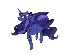 Size: 2300x2000 | Tagged: safe, artist:crazysurprise, derpibooru import, oc, oc:estelle, unofficial characters only, alicorn, pony, female, high res, magical lesbian spawn, mare, offspring, parent:princess luna, parent:twilight sparkle, parents:twiluna, simple background, solo, transparent background