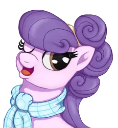 Size: 1200x1300 | Tagged: safe, artist:swasfews, derpibooru import, suri polomare, earth pony, pony, bust, cute, looking at you, one eye closed, simple background, solo, suribetes, transparent background, weapons-grade cute, wink