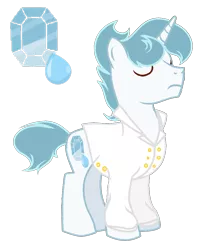 Size: 847x1061 | Tagged: safe, artist:spectrumnightyt, derpibooru import, oc, oc:spectrum night, unofficial characters only, pony, unicorn, alternate design, clothes, male, offspring, parent:rarity, parent:soarin', parents:soarity, reference sheet, solo, stallion