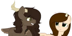 Size: 1024x514 | Tagged: safe, artist:fragrance-mlpng, derpibooru import, oc, oc:krzysztof, oc:lillth, unofficial characters only, deer pony, original species, pony, female, male, mare, simple background, transparent background